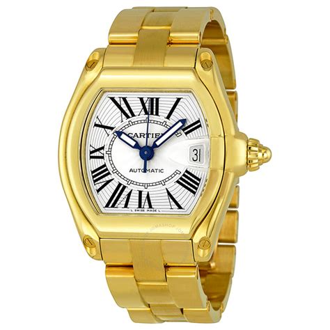 cartier yellow gold watch|cartier gold watches for men.